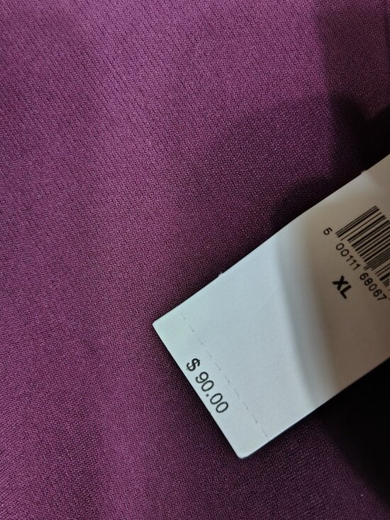 Banana Republic Sheath Dress Women's XL Burgundy Midi Ruched Stretch Modest NWT - Picture 9 of 10